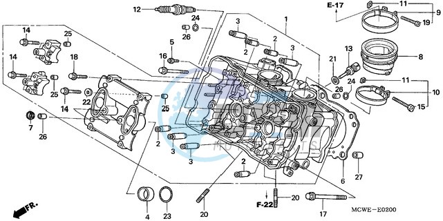 CYLINDER HEAD (FRONT)