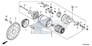 SH300D SH300i UK - (E) drawing STARTING MOTOR