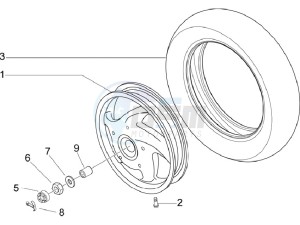 LX 125 4T ie E3 Vietnam drawing Rear Wheel