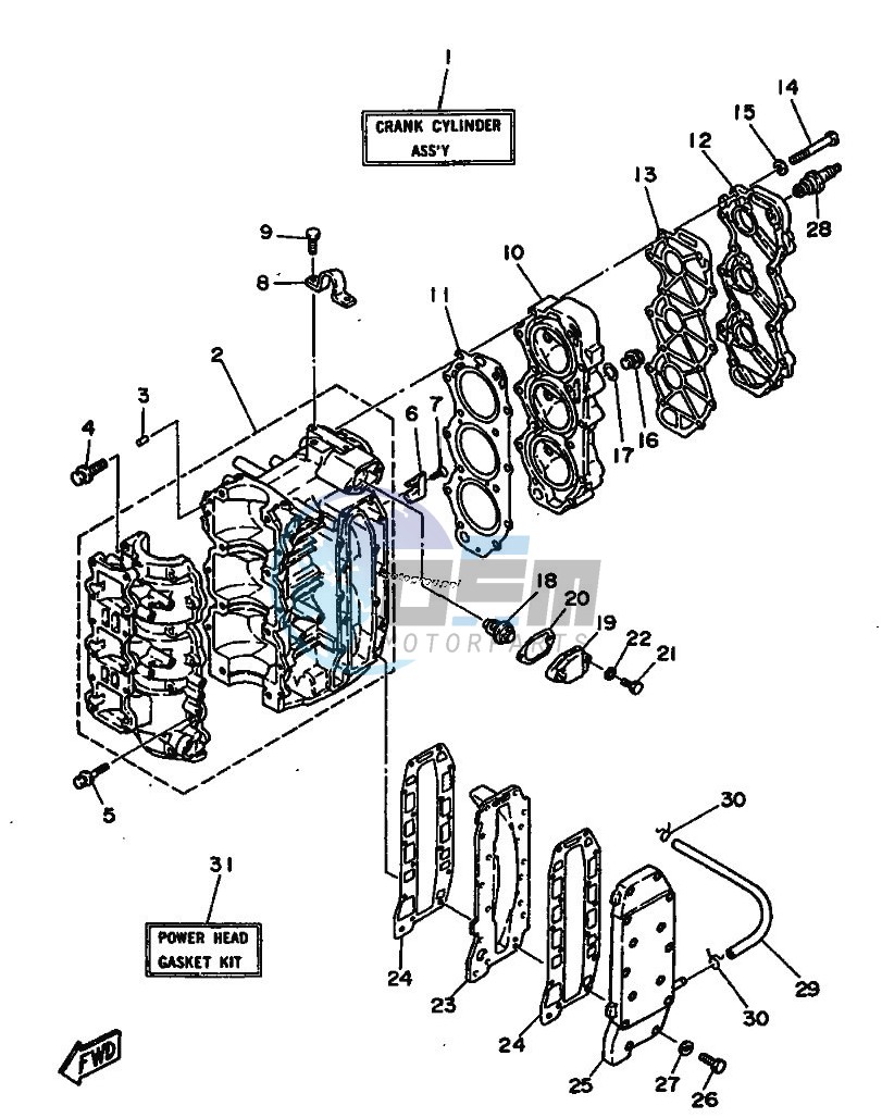 CYLINDER--CRANKCASE