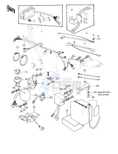 KZ 1000 D [Z1R] (D3) [Z1R] drawing CHASSIS ELECTRICAL EQUIPMENT -- 80 D3- -