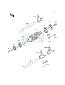 VULCAN_S_ABS EN650BFF XX (EU ME A(FRICA) drawing Gear Change Drum/Shift Fork(s)