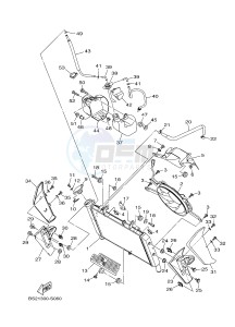 MTN850 MTN-850D MT-09 SP (B6C1) drawing RADIATOR & HOSE