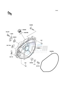 JET SKI 800 SX-R JS800A6F FR drawing Engine Cover(s)