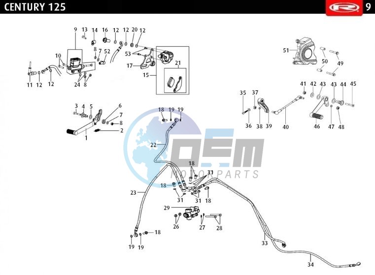 PEDALS CBS BRAKE