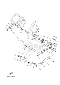 YFM700FWBD YFM70KPXH KODIAK 700 EPS (2SME) drawing WATER PUMP