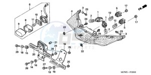 VFR8009 Ireland - (EK / MME TWO) drawing REAR COMBINATION LIGHT (E,ED,EK,F)