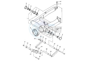 XVZ TF ROYAL STAR VENTURE 1300 drawing REAR ARM