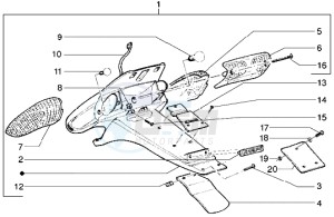 Stalker 50 drawing Rear tail lamp