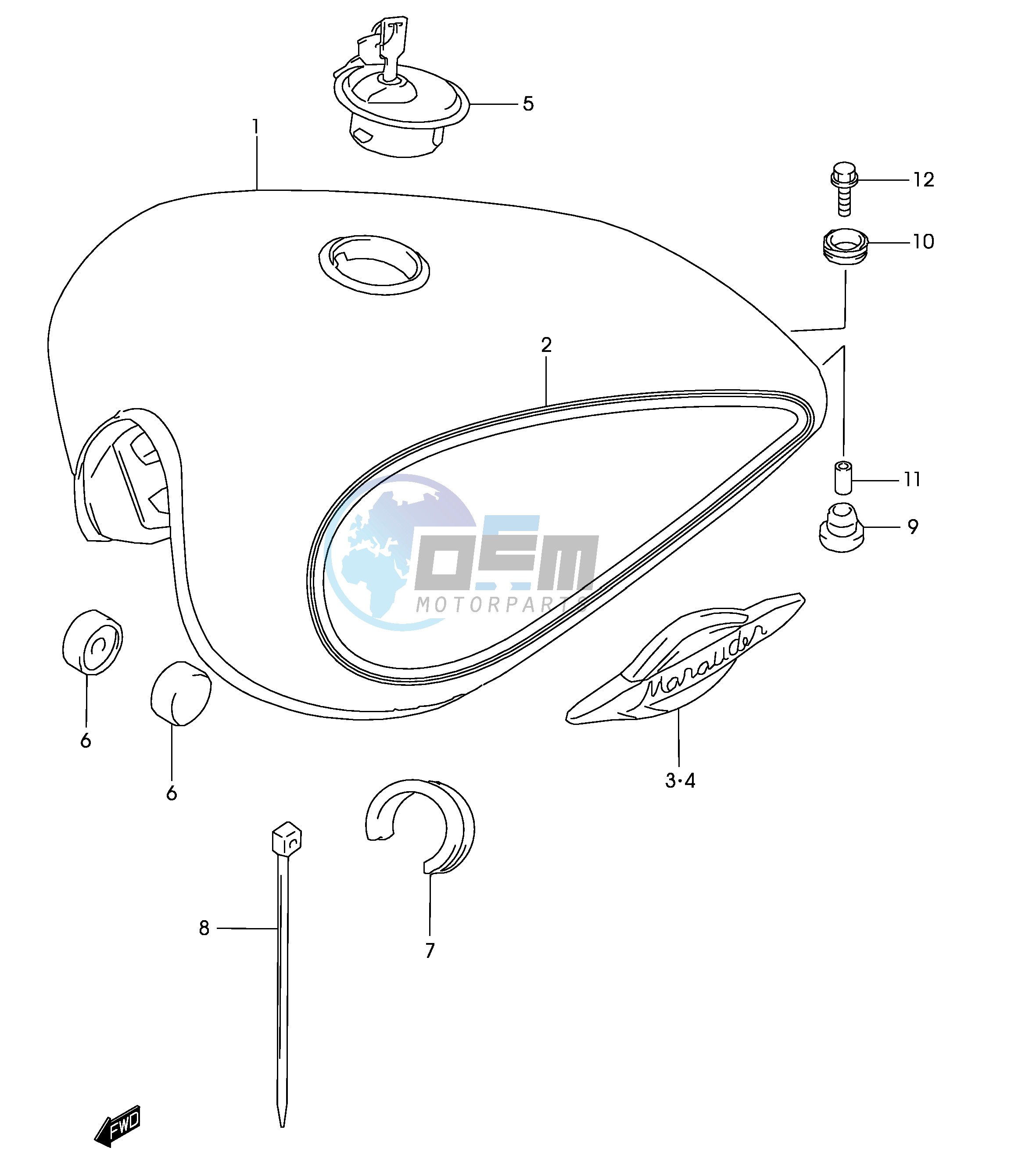 FUEL TANK (MODEL K2)