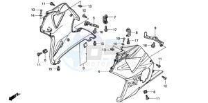 CBR900RE drawing LOWER COWL (3)