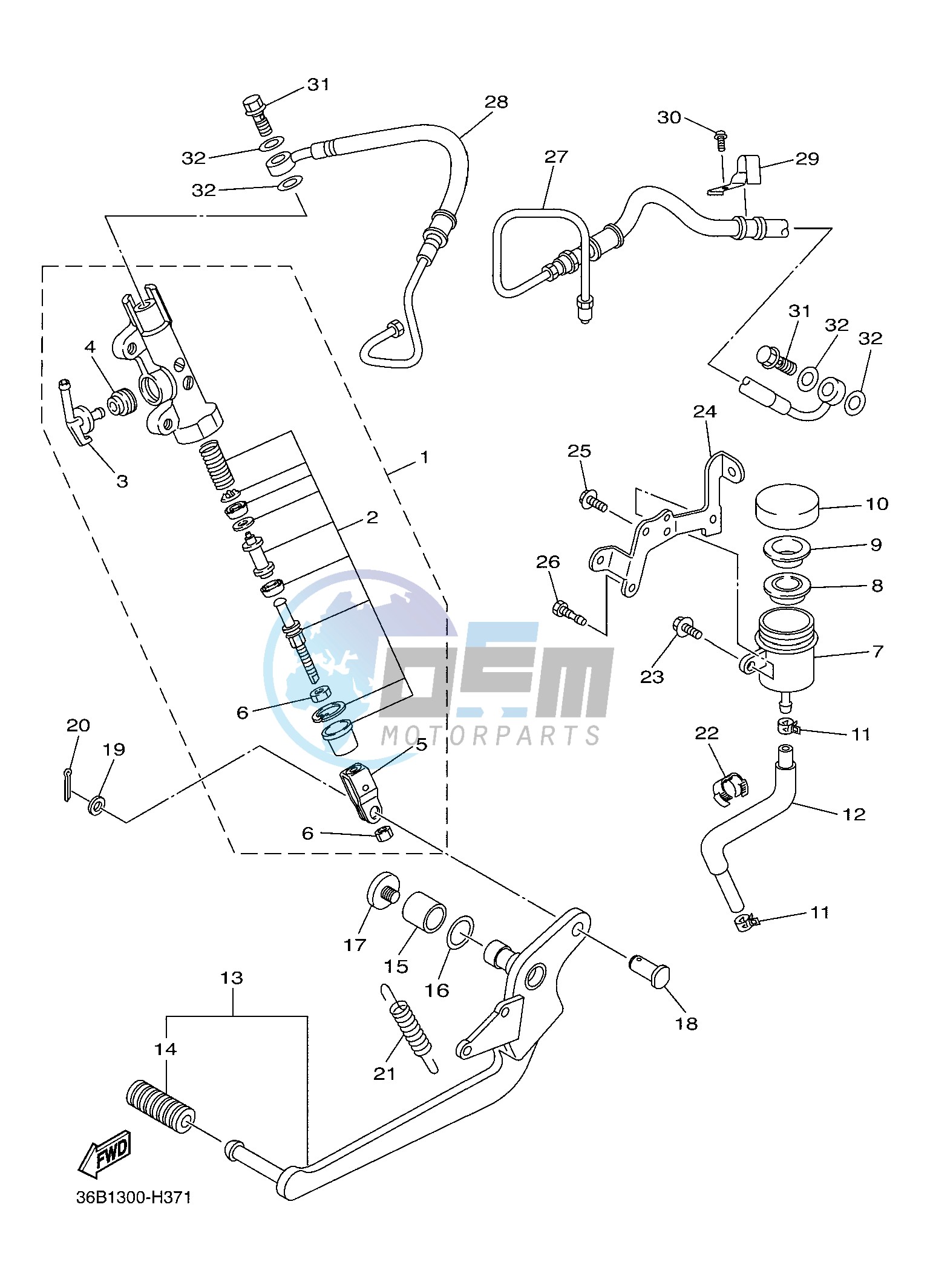 REAR MASTER CYLINDER