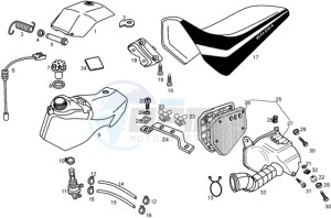 SMT 50 drawing Fuel tank-filter box-seat