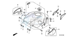 CBR1000RR9 Korea - (KO / MK) drawing TOP SHELTER