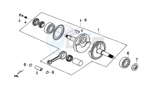 JOYMAX Z 125 (LW12W1-EU) (L9-M0) drawing CRANK SHAFT COMP