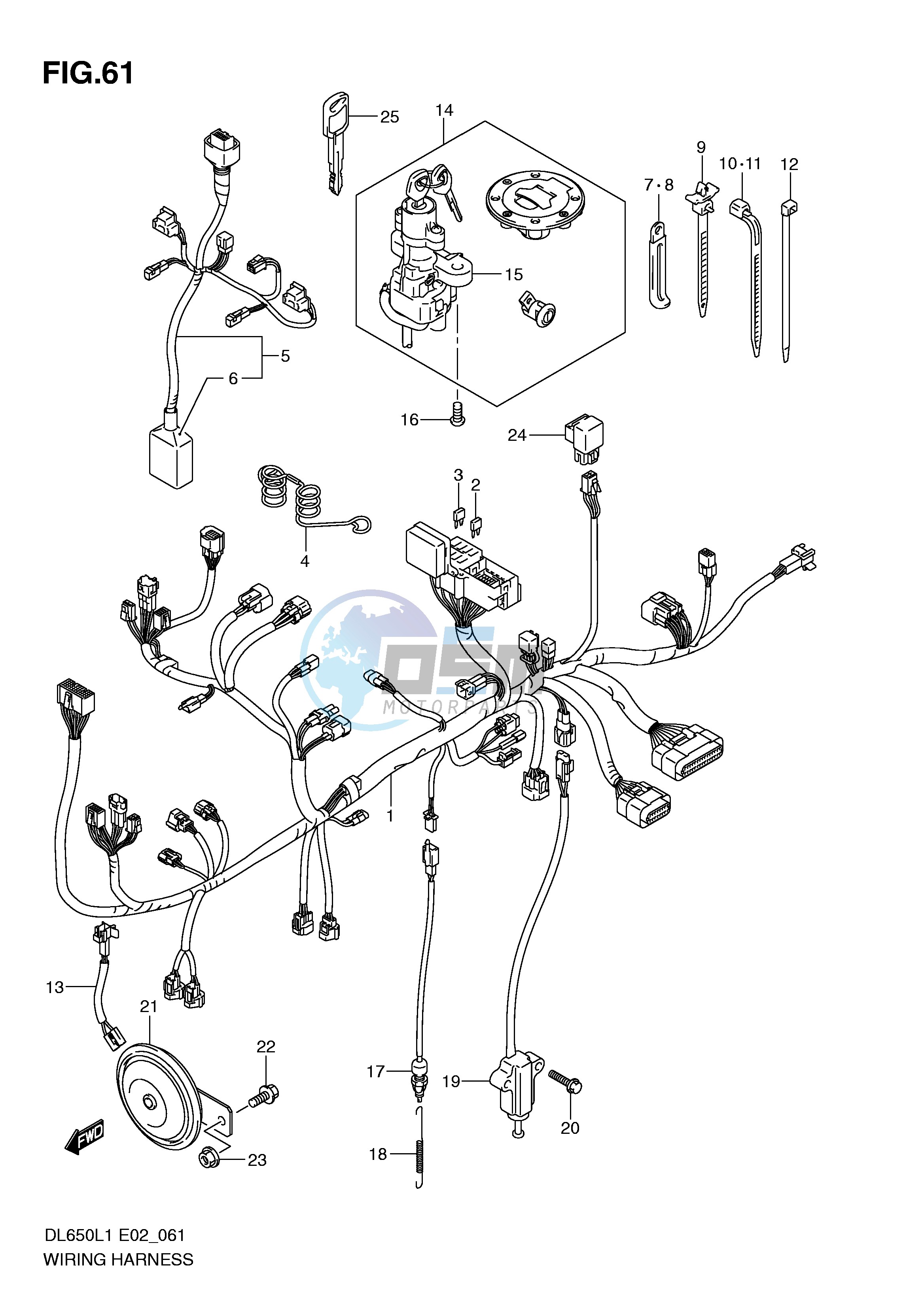 WIRING HARNESS (DL650L1 E2)