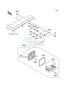 MULE_600 KAF400BFF EU drawing Taillight(s)