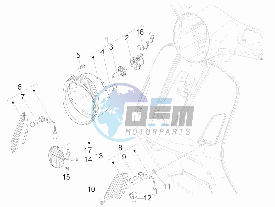 Head lights - Turn signal lamps