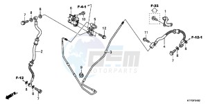 SH125RB drawing RR. BRAKE HOSE/ BRAKE PIPE