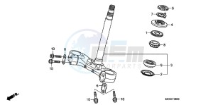 ST1300AC Pan Europoean -ST1300 CH drawing STEERING STEM