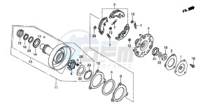 ANF125 drawing ONE WAY CLUTCH