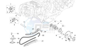 SXL 125 4T 3V drawing Rocking levers support unit