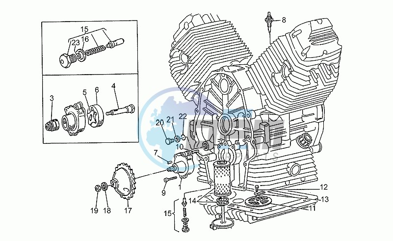 Oil pump assy.