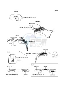 KVF750_4X4_EPS KVF750GDF EU drawing Decals(Black)