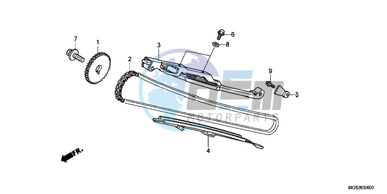 CAM CHAIN/ TENSIONER