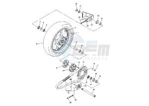 YZF R6 600 drawing REAR WHEEL