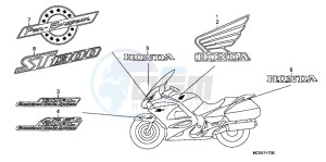 ST1300AC Pan Europoean -ST1300 CH drawing MARK