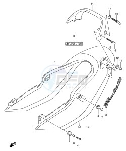 GSF1200 (E2) Bandit drawing SEAT TAIL COVER (GSF1200K5)