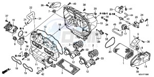 CBR600FAC drawing AIR CLEANER