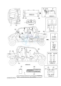 YXC700E VIKING VI EPS (2US5) drawing EMBLEM & LABEL 1