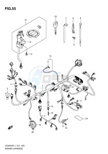 GSX650F (E21) Katana drawing WIRING HARNESS (GSX650FUL1 E24)