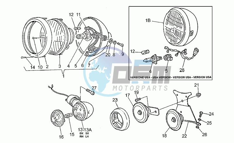 Headlight-horn