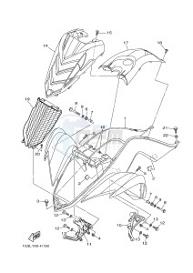 YFM700R YFM7RSEB RAPTOR 700 SPECIAL EDITION (1ASH 1ASJ 1ASG) drawing FRONT FENDER