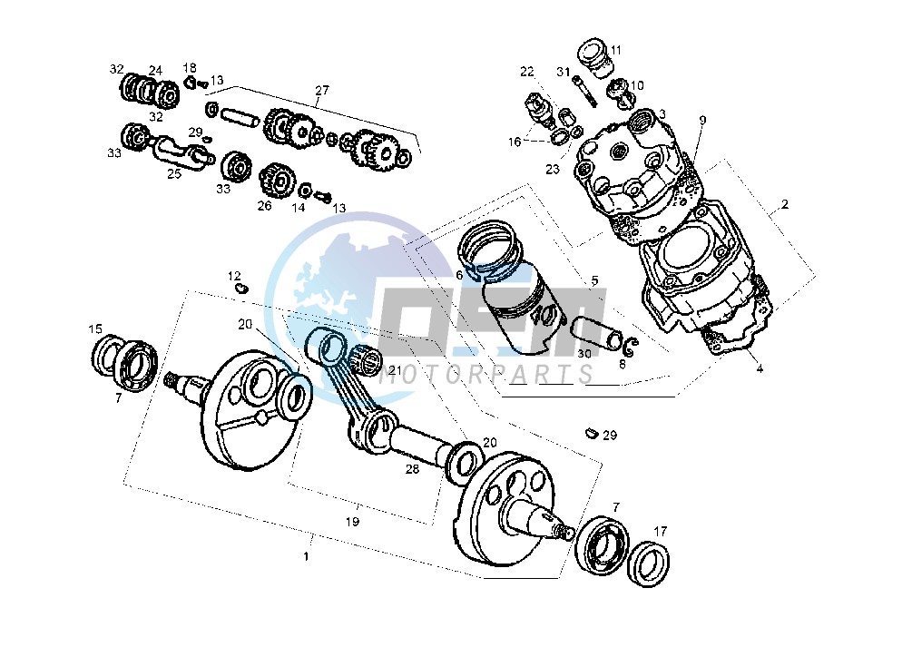 CRANKSHAFT-CYLINDER