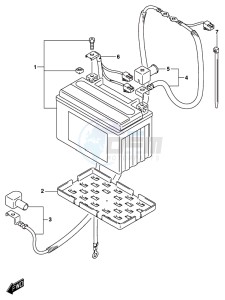 GSX-250RA drawing BATTERY