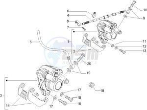 Runner 50 SP drawing Brakes hose  - Calipers