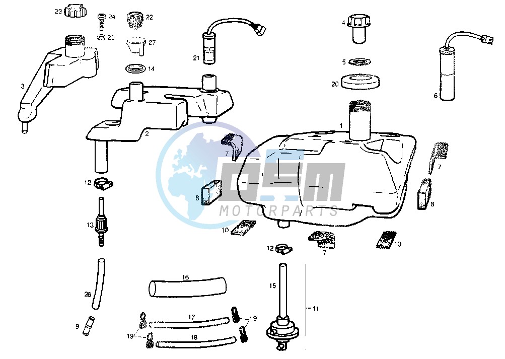 FUEL AND OIL TANK