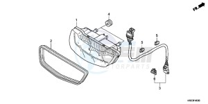 TRX500FPEC drawing TAILLIGHT