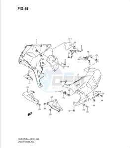 GSX1250 FA drawing UNDER COWLING