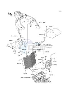 ZX 600 P [NINJA ZX-6R] (7F-8FA) P8FA drawing RADIATOR