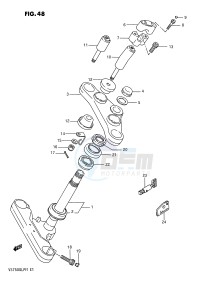 VS750GL (E1) INTRUDER drawing STEERING STEM (MODEL H)