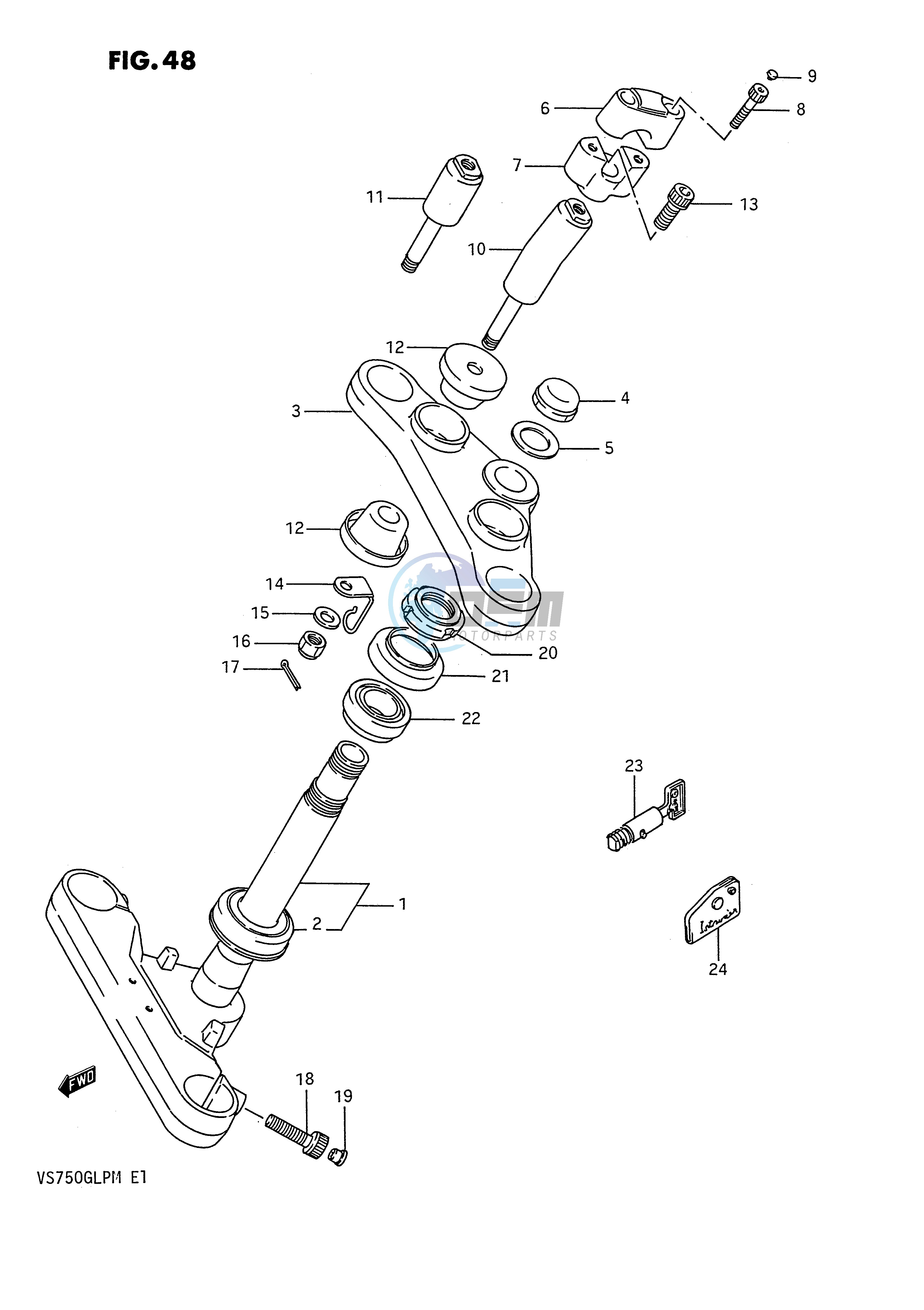 STEERING STEM (MODEL H)