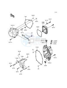 Z800 ZR800ADS FR GB XX (EU ME A(FRICA) drawing Engine Cover(s)