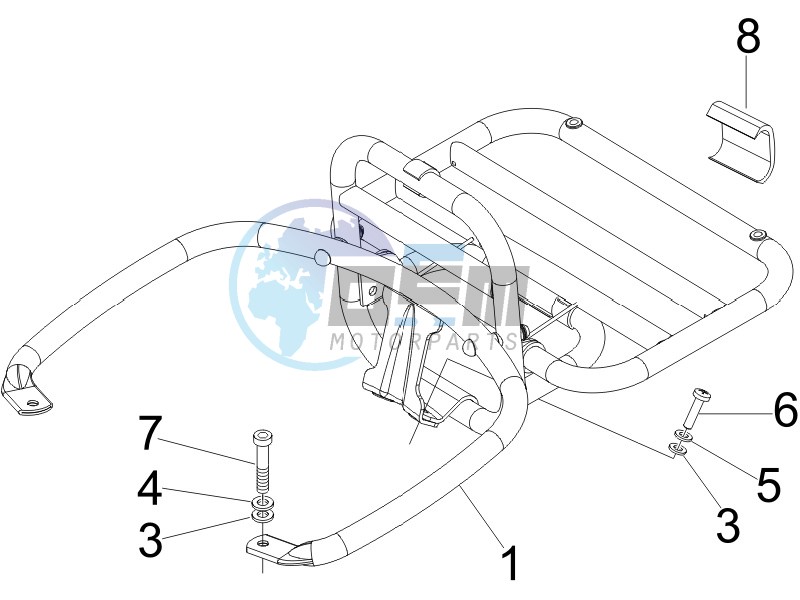 Rear luggage rack