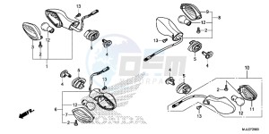 NC750SE NC750S Continue » Europe Direct - (ED) drawing WINKER