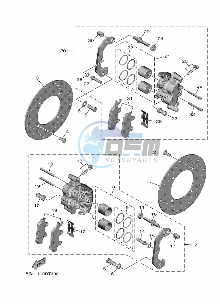 FRONT BRAKE CALIPER